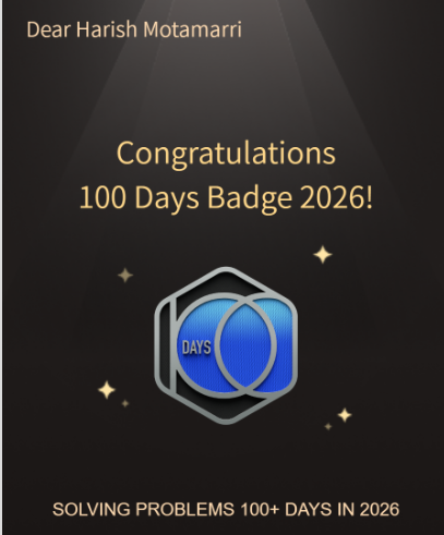 LeetCode 100 Days Badge