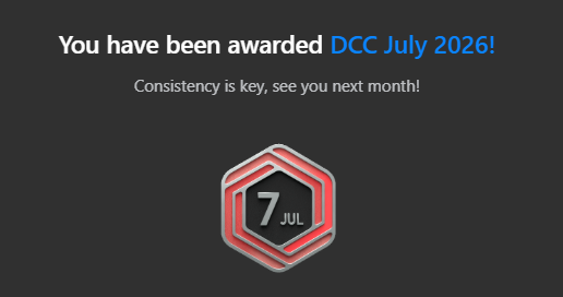 LeetCode July Daily Coding Challenge Badge